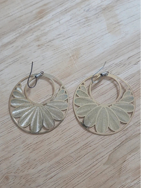 None Jewelry - Gold boho earrings